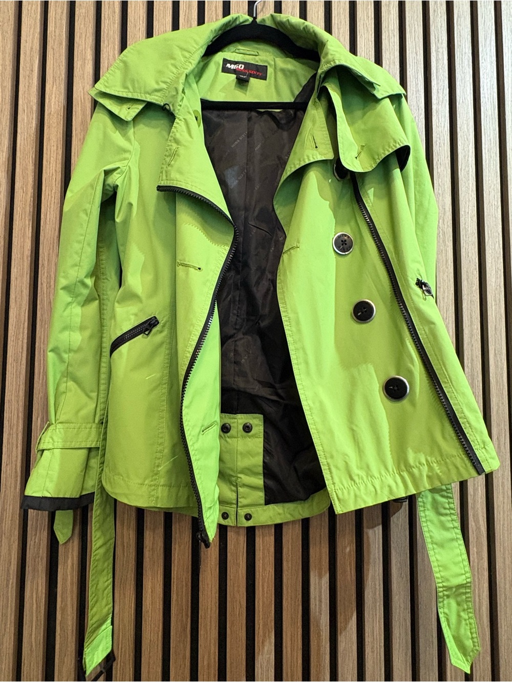 Miss Sixty Lime Green Trench Coat